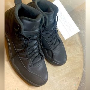 Black Jordan 12’s size 13